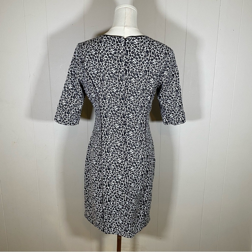 Banana Republic cheetah print dress women's size 4 mob wife aesthetic - Picture 3 of 15